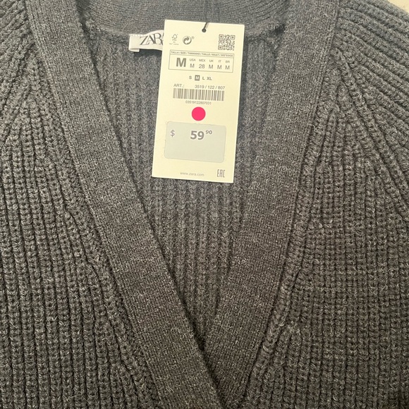 Zara fitted waist knit cardigan - Khaite style - Picture 11 of 12